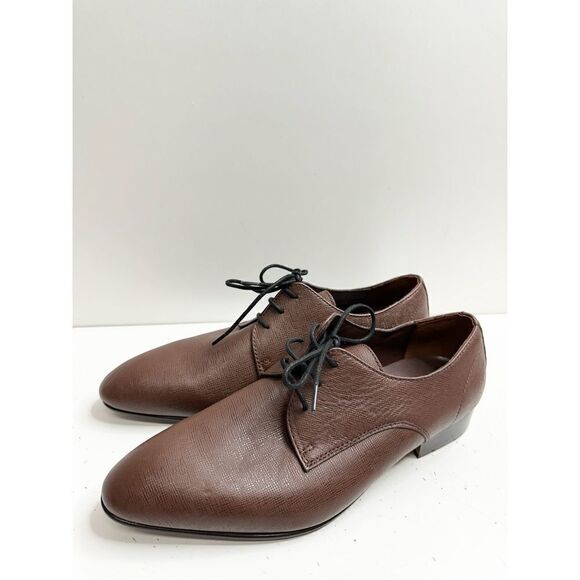 BP Derby Shoes Mens Size 9.5 Brown‎ Textured Leather Plain Toe Shoes NEW main image 6